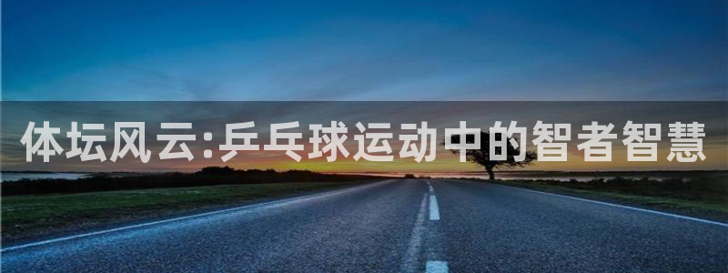 3377体育官方正版app娱乐：体坛风云:乒乓球运动中的智者